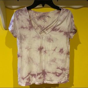 purple tie dye tee from aeropostale